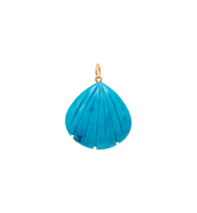Treated Turquoise Shell Charm