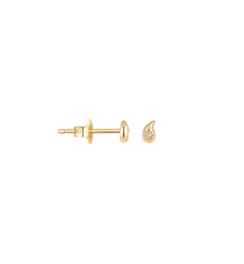 Single Paisley Stud Earring 14K