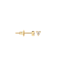Single Trinary Stud Earring 14K