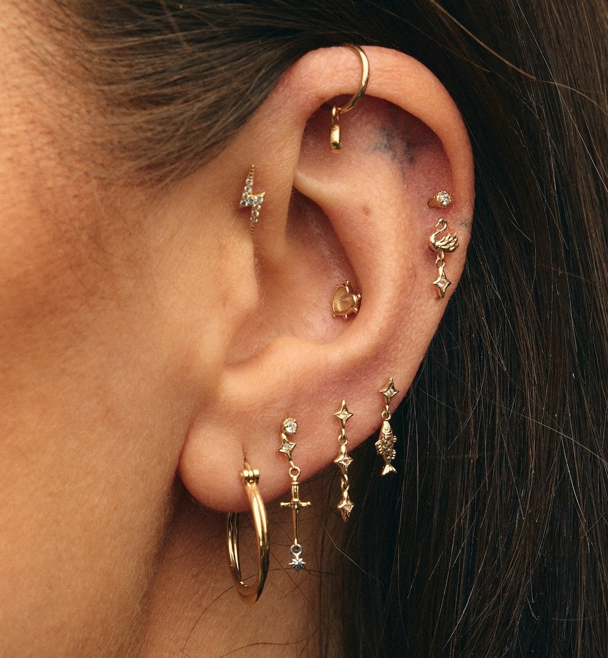 AN x ROMY Piercing Studio | Piercing | 14K Gold Piercings | Anna +
