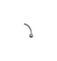 Round Banana Piercing Back Titanium