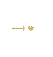 Single Bravery Heart Stud