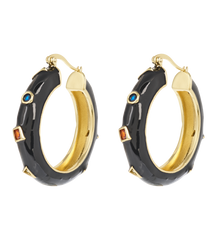 Retro Prism Hoop Earrings