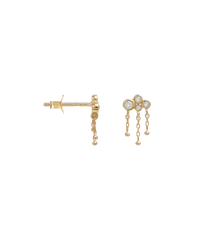 Single Gilded Rain Stud 14K