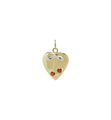 Cherry Picking Necklace Charm 9K