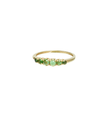 Anna Ring Green Tourmaline 9K