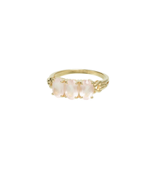 Rose Quartz Ring 9K