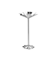 Tall Frilly Argent Candle Holder
