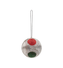 Shimmering Frosted Dots Ornament