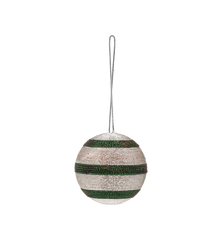 Shimmering Green Stripe Delight Ornament