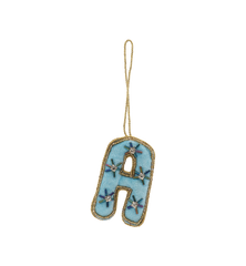 Beaded Initial Ornament