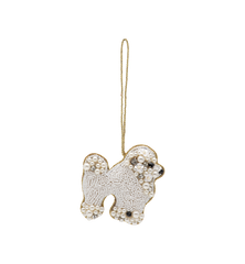 Beaded Poodle Ornament
