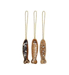 Beaded Tiny Tails Ornament Set of 3