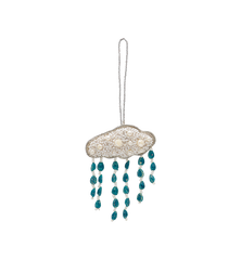 Beaded Pearly Weather Ornament