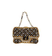 Beaded Designer Bag Ornament