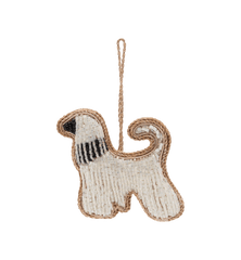 Beaded Fancy Dog Ornament