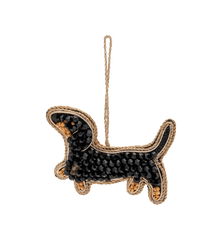 Beaded Dachshund Ornament
