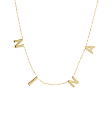 Initial Necklace 9K