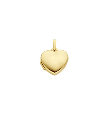 Polished Heart Locket 14K