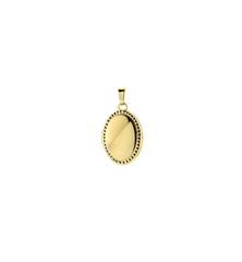 Beaded Edge Oval Locket 14K