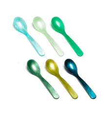Green Acrylic Teaspoon Set