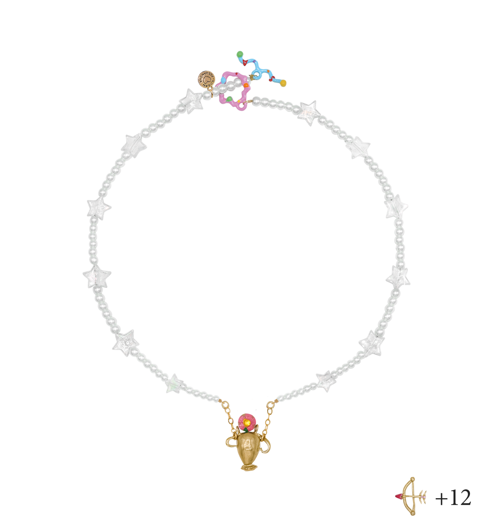 8719916052158SA_Zodiac-  Susan Alexandra Brass Spells “P” Necklace main image 0