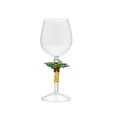 Palm Tree Wine Glass