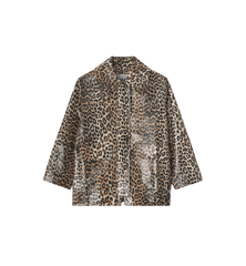 GANNI Laminated Cotton Canvas Jacket