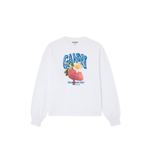 GANNI Basic Strawberry Jersey Longsleeve