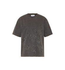 GANNI Grey Embroidery Anglais T-shirt