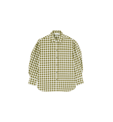 GANNI Check Flannel Pleated Shirt