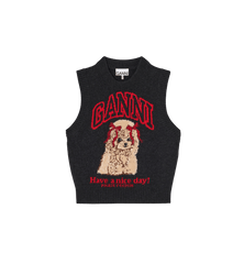 GANNI Graphic Wool Vest