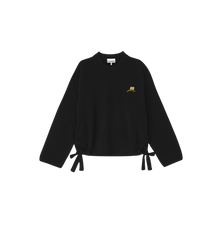 GANNI Brushed Alpaca Graphic Oversized Sweater