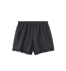 GANNI Lace Hem Shorts