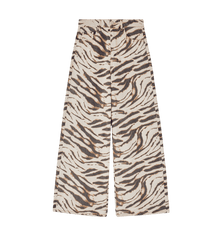 GANNI Zebra Denim Lari Jeans