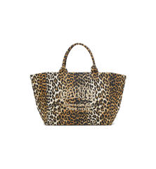 GANNI Leopard Shopper