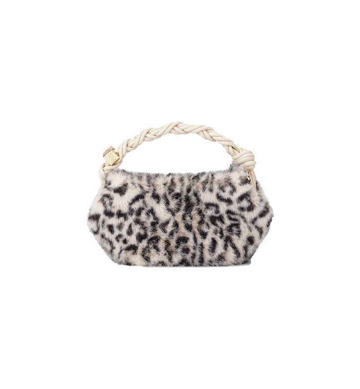 anna nina GANNI Leopard Fur Mini Bou Bag