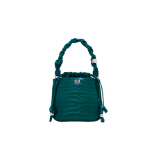 GANNI Croco Bou Bucket Bag
