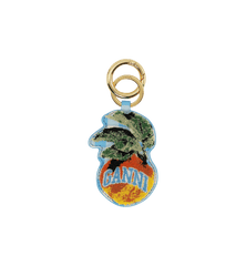 GANNI Apple Velvet Keychain