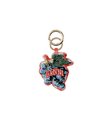 GANNI Grape Velvet Keychain