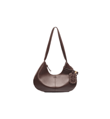GANNI Seal Brown Hobo Bou Bag