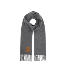 GANNI Double Face Wool Solid Scarf