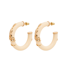 Gas Bijoux Ivory Cobra Medium Earring Set