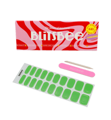 Blitsbee Classic Green Gel Nail Stickers