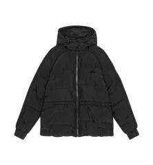 GANNI Black Soft Puffer Short Raglan Jacket