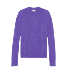 GANNI Brushed O-Neck Sweater