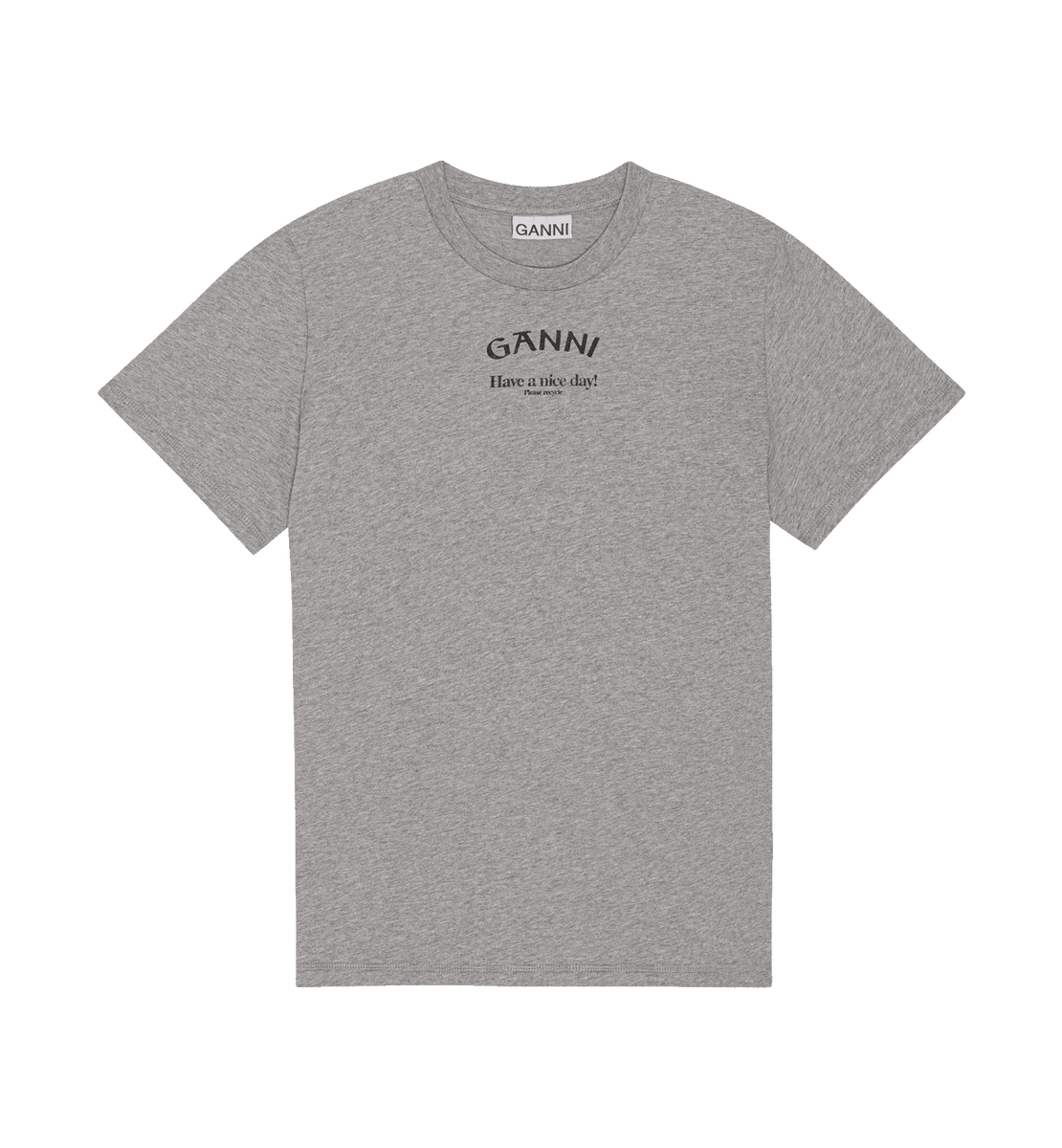 GANNI Grey Relaxed T-shirt | Clothing | Anna + Nina