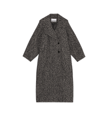 GANNI Herringbone Wool Coat