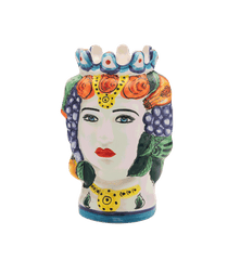 Sicilian Ceramic Queen Vase