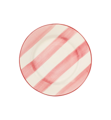 Striped Posy Dinner Plate